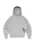 Retro Print Pullover Hoodie and Trousers Set