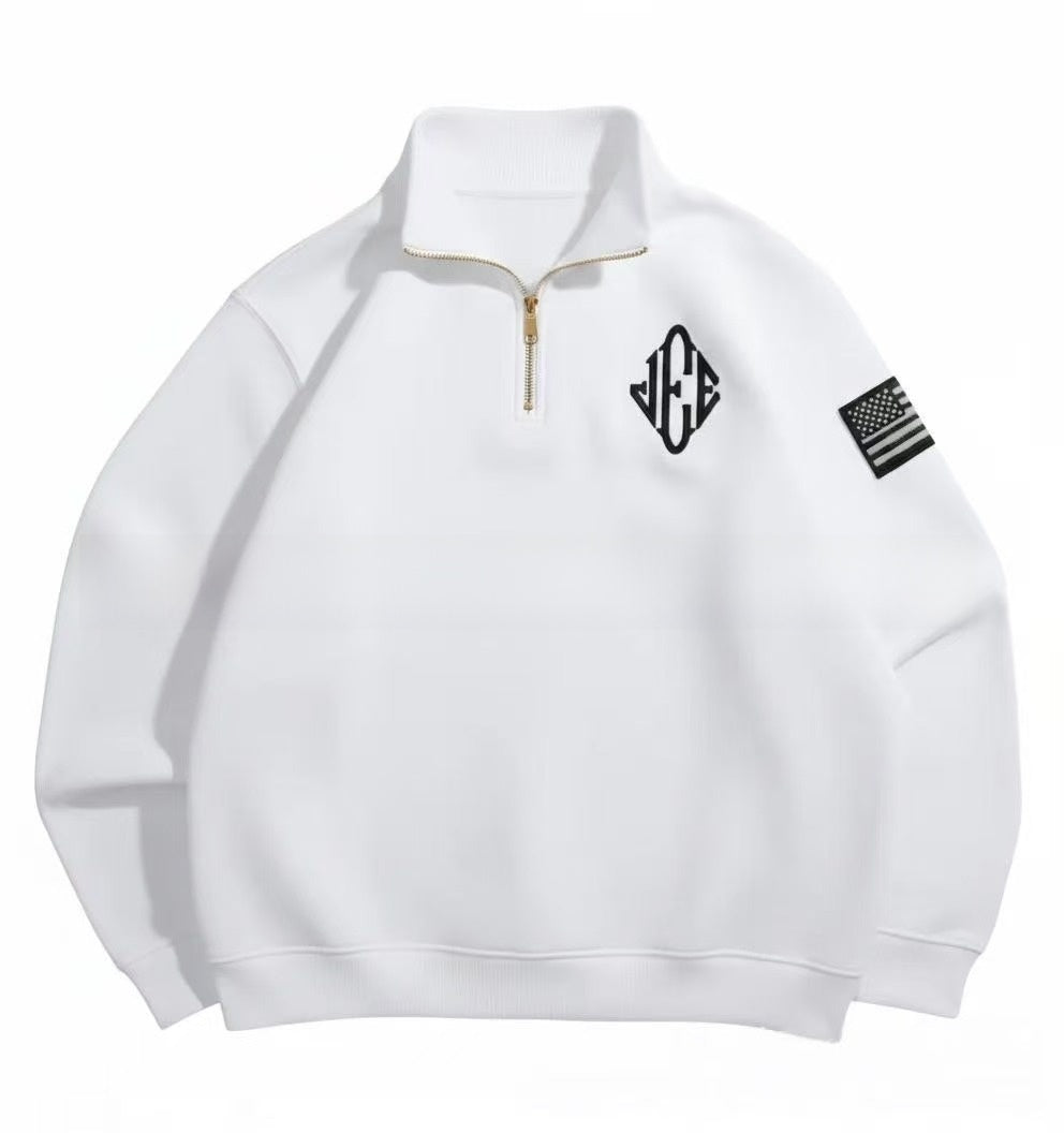 Long-sleeve oversized hoodie, thickened outerwear