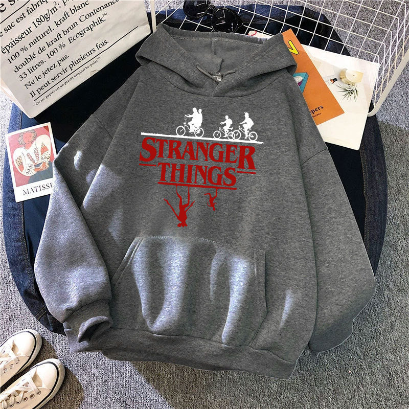 Stranger Things Printed Fleece Hoodie