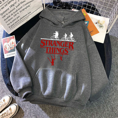 Stranger Things Printed Fleece Hoodie