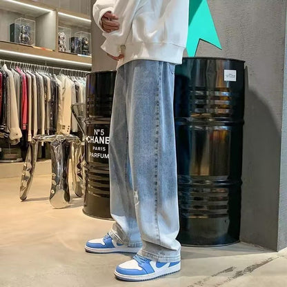 Mens Retro Straight Leg Jeans