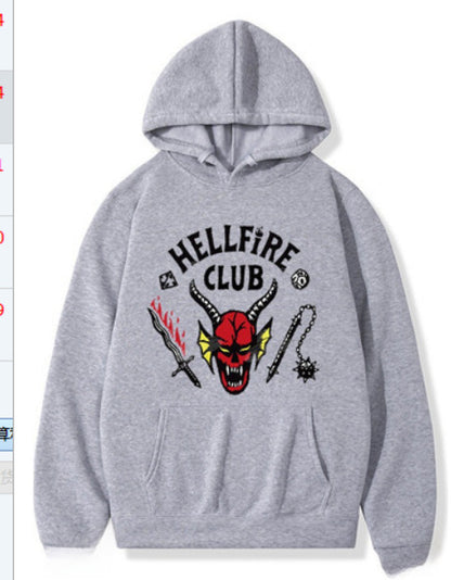 Stranger Things Printed Fleece Hoodie