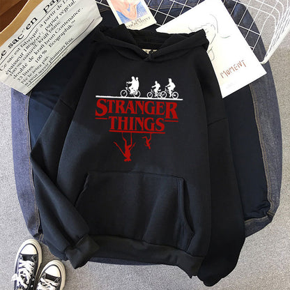 Stranger Things Printed Fleece Hoodie
