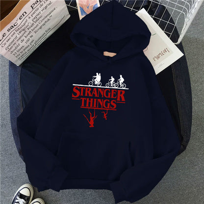 Stranger Things Printed Fleece Hoodie