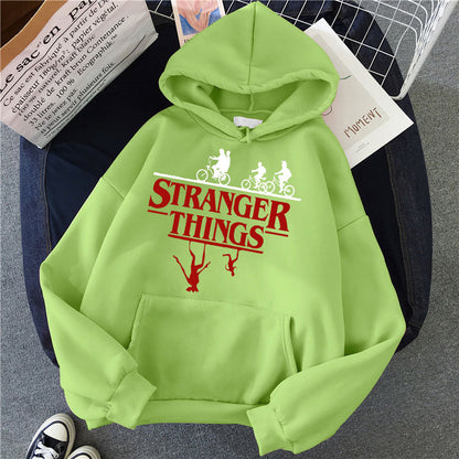 Stranger Things Printed Fleece Hoodie