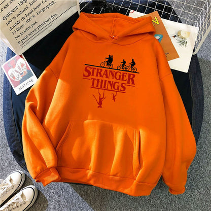 Stranger Things Printed Fleece Hoodie