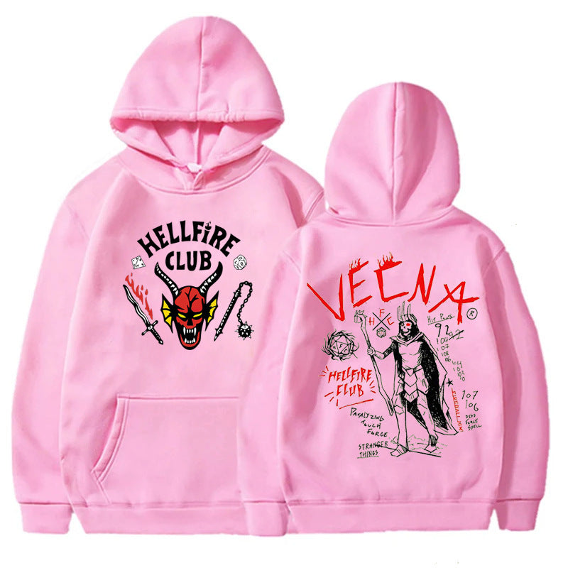 Stranger Things Printed Fleece Hoodie