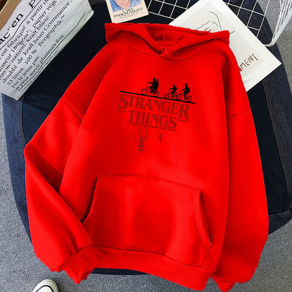 Stranger Things Printed Fleece Hoodie