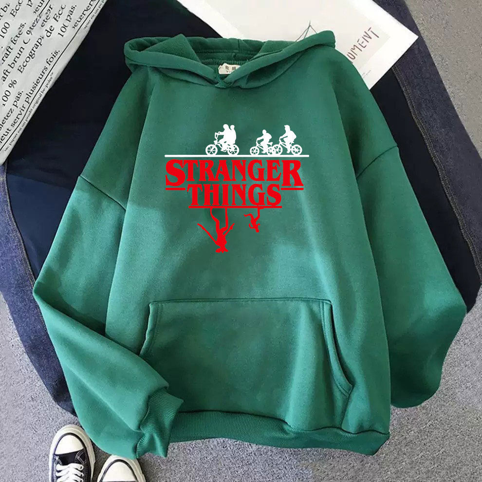 Stranger Things Printed Fleece Hoodie