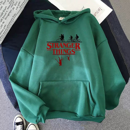 Stranger Things Printed Fleece Hoodie
