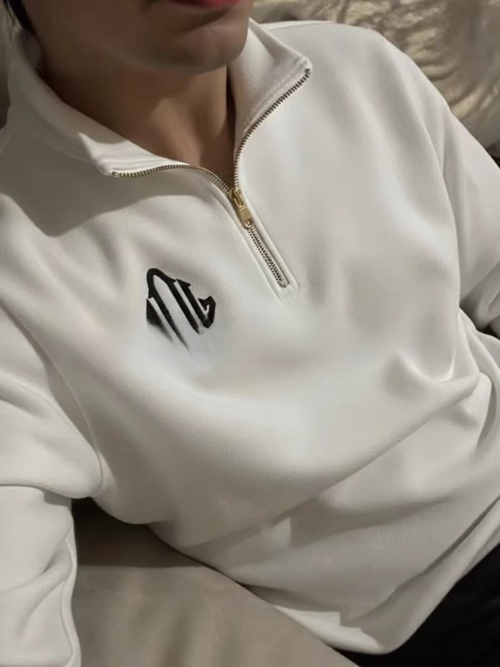 Long-sleeve oversized hoodie, thickened outerwear