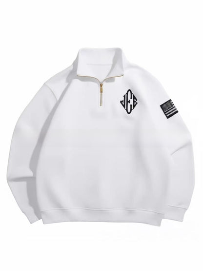 Long-sleeve oversized hoodie, thickened outerwear