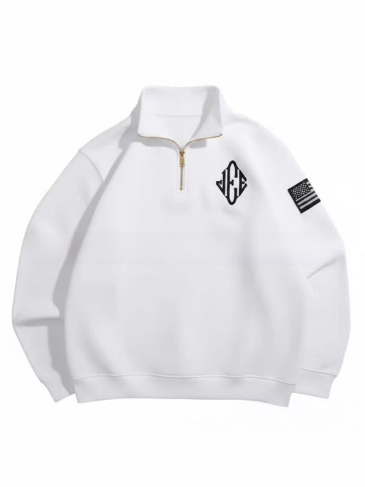 Long-sleeve oversized hoodie, thickened outerwear