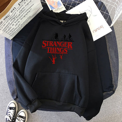 Stranger Things Printed Fleece Hoodie
