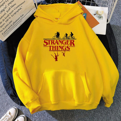 Stranger Things Printed Fleece Hoodie