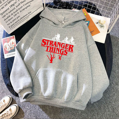 Stranger Things Printed Fleece Hoodie