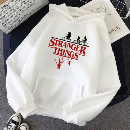 Stranger Things Printed Fleece Hoodie