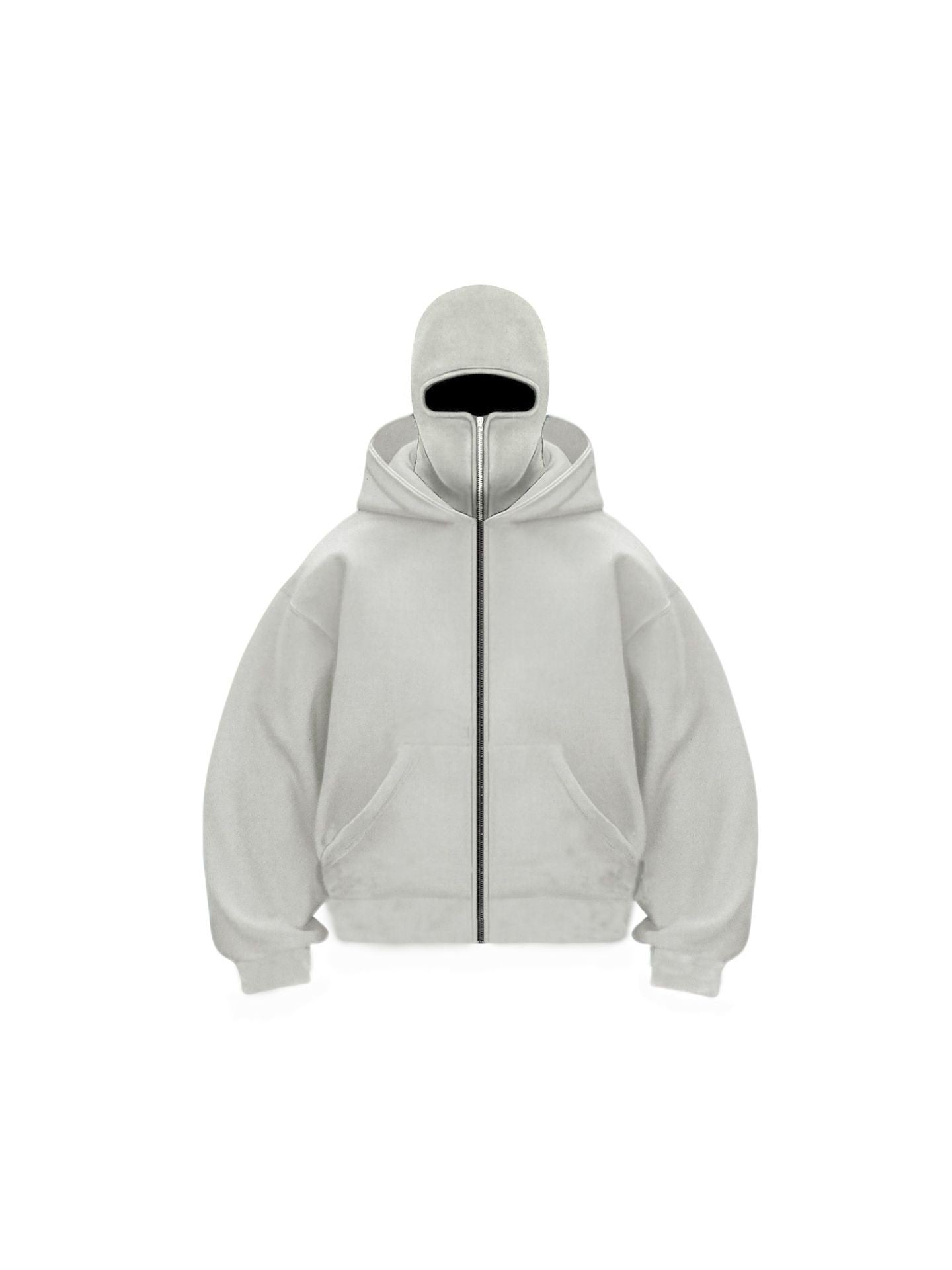 Double-layer hooded zipper hoodie