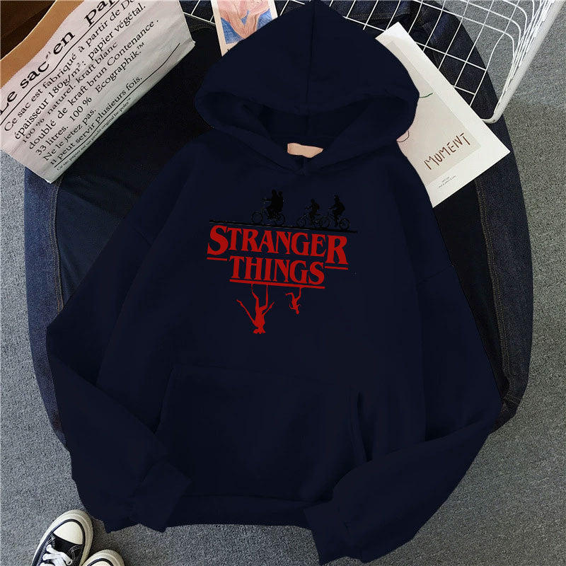Stranger Things Printed Fleece Hoodie