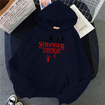 Stranger Things Printed Fleece Hoodie