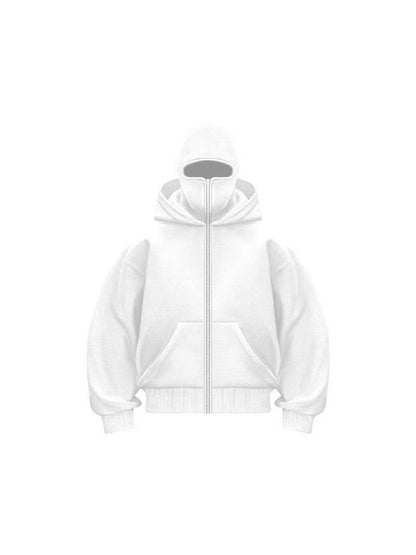 Double-layer hooded zipper hoodie