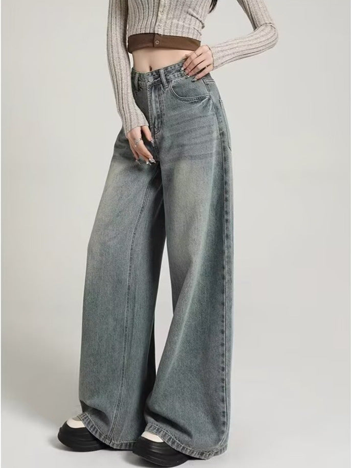 Retro High Waist Wide Leg Jeans