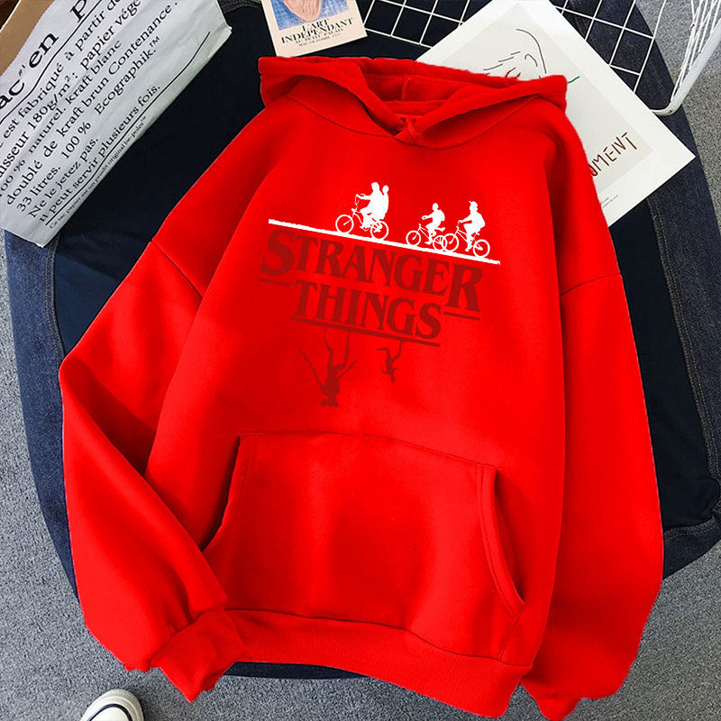 Stranger Things Printed Fleece Hoodie