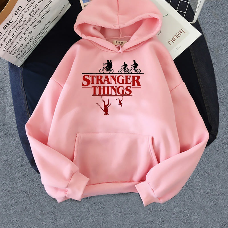 Stranger Things Printed Fleece Hoodie
