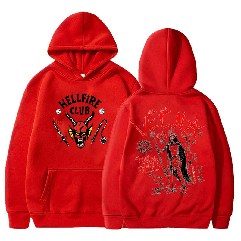 Stranger Things Printed Fleece Hoodie