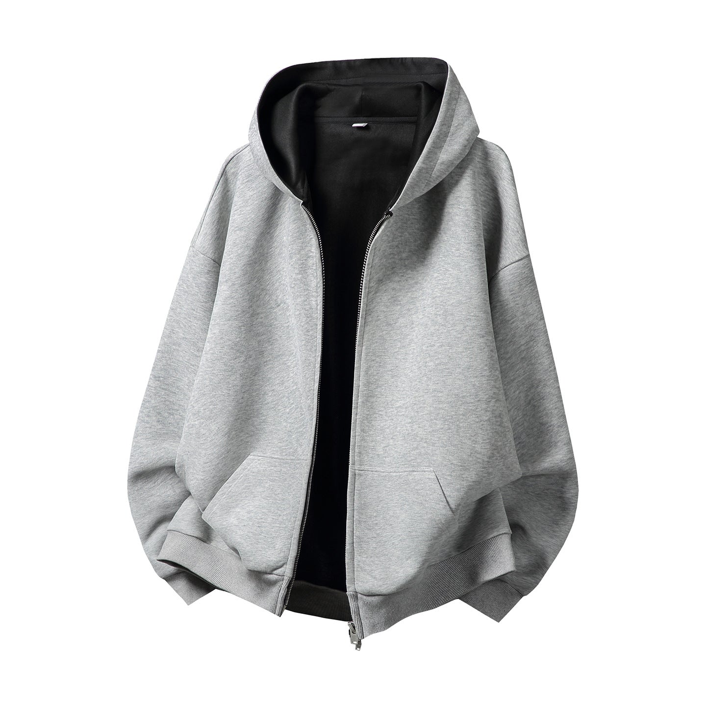 Heavyweight American-style color-blocked lined hoodie