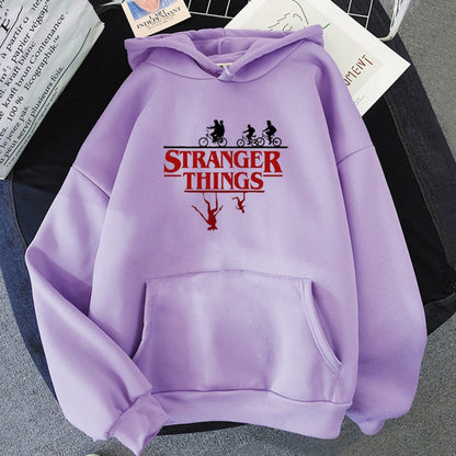 Stranger Things Printed Fleece Hoodie