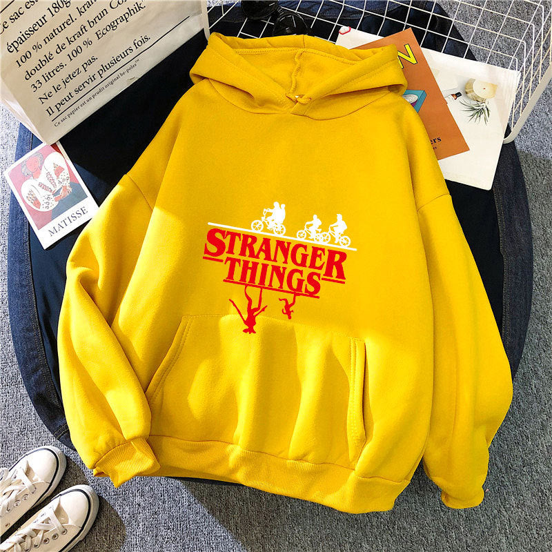 Stranger Things Printed Fleece Hoodie