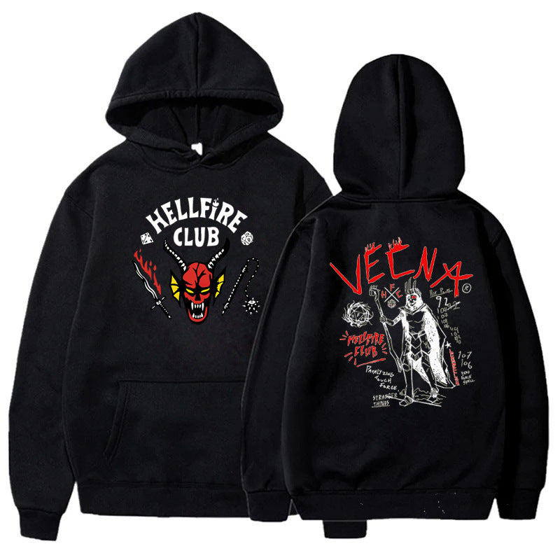 Stranger Things Printed Fleece Hoodie