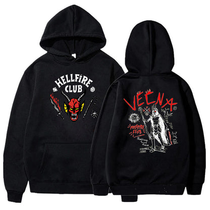 Stranger Things Printed Fleece Hoodie