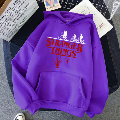 Stranger Things Printed Fleece Hoodie