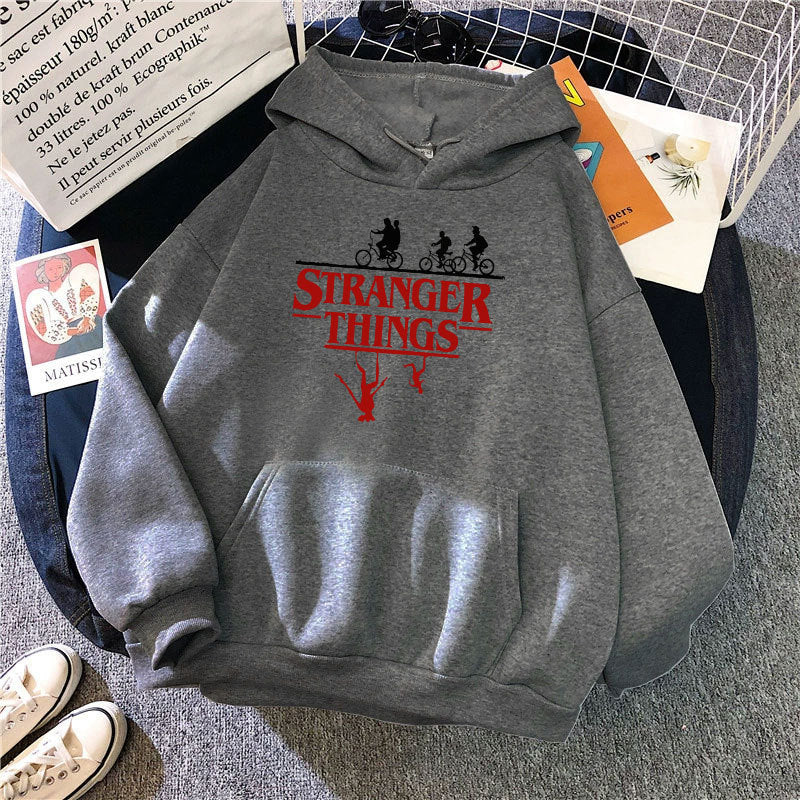 Stranger Things Printed Fleece Hoodie