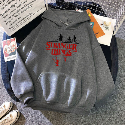 Stranger Things Printed Fleece Hoodie