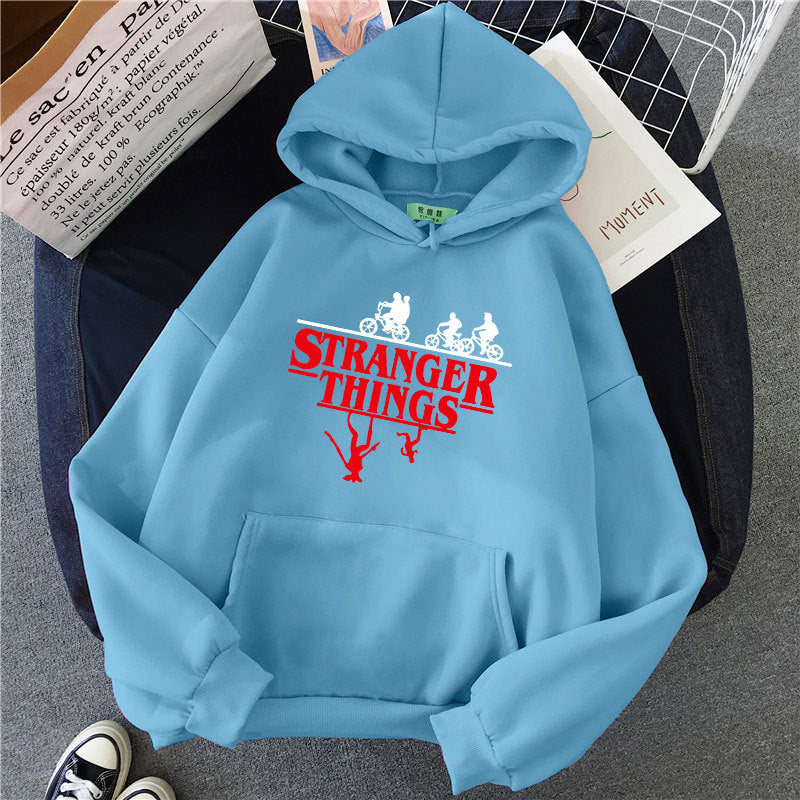 Stranger Things Printed Fleece Hoodie
