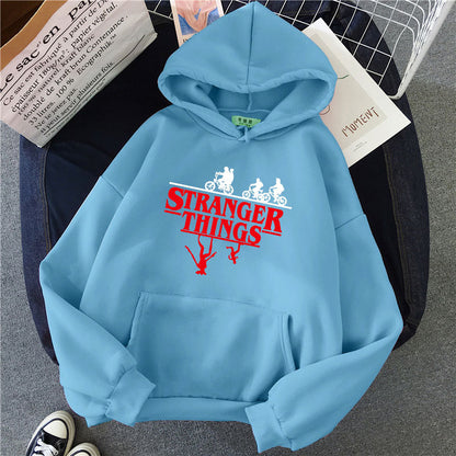 Stranger Things Printed Fleece Hoodie